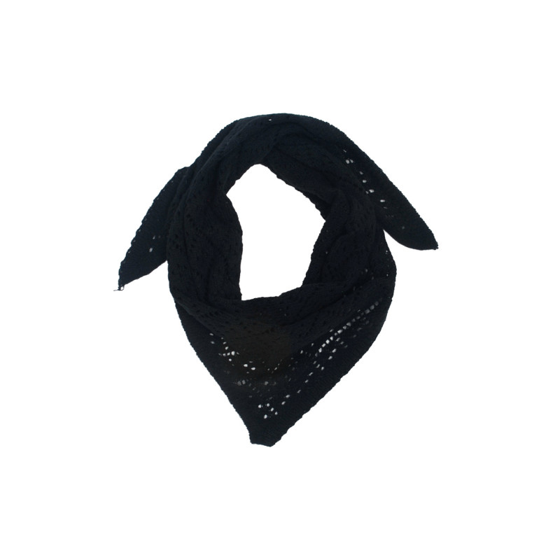 FOULARD TRIANGULAIRE CROCHET ET COULEUR UNIE
