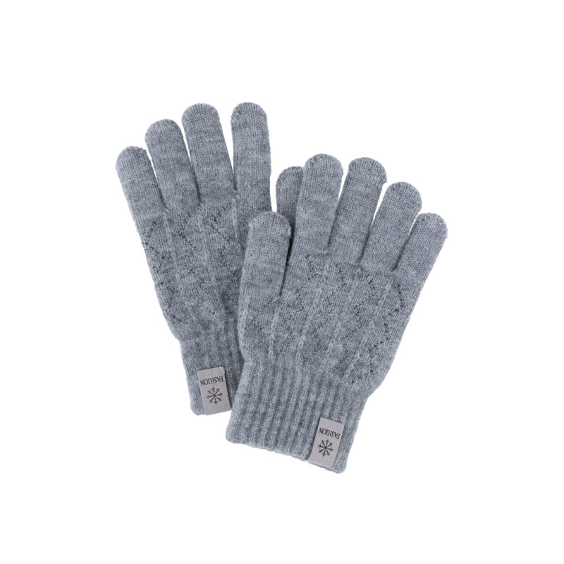 GANTS ENFANT TRICOTES DE COULEUR UNIE ET AJOUR
