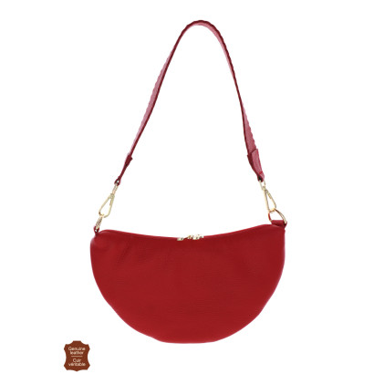 MINA, SHOULDER LEATHER WITH FANCY SHOULDER STRAP