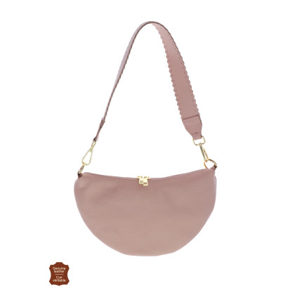 MINA, SHOULDER LEATHER WITH FANCY SHOULDER STRAP