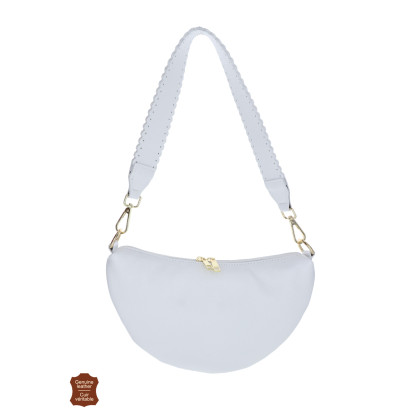 MINA, SHOULDER LEATHER WITH FANCY SHOULDER STRAP
