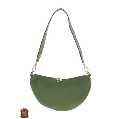 MINA, SHOULDER LEATHER WITH FANCY SHOULDER STRAP