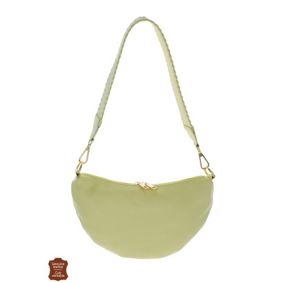 MINA, SHOULDER LEATHER WITH FANCY SHOULDER STRAP