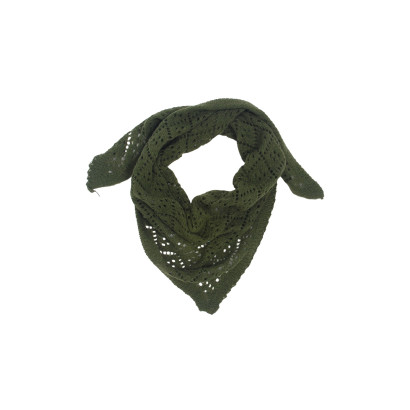 FOULARD TRIANGULAIRE CROCHETÉ ET COULEUR UNIE