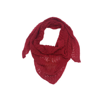 FOULARD TRIANGULAIRE CROCHETÉ ET COULEUR UNIE