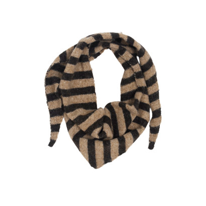 FOULARD TRIANGULAIRE TRICOT AVEC RAYURES