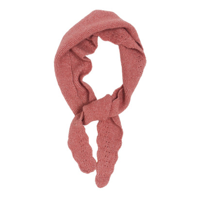 FOULARD TRIANGULAIRE TRICOT DE COULEUR UNIE