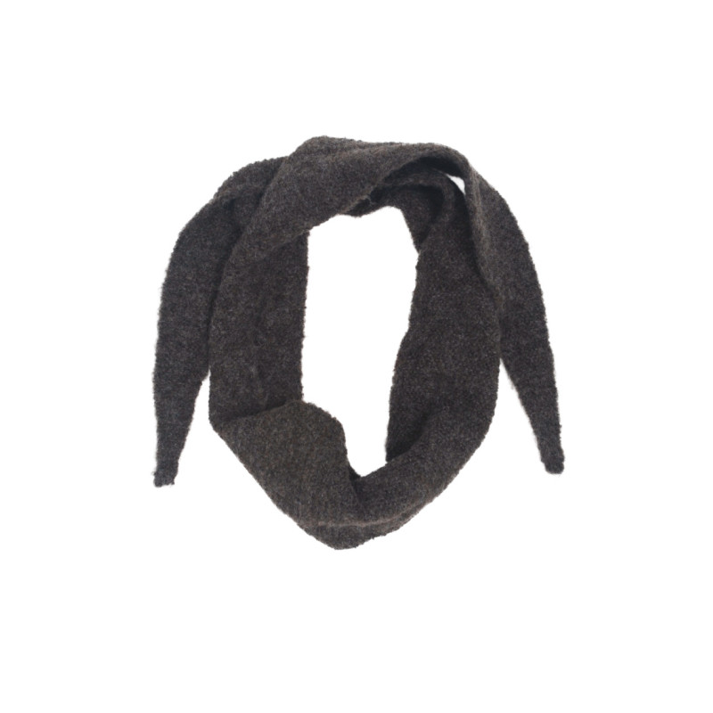 FOULARD TRIANGULAIRE TRICOT DE COULEUR UNIE