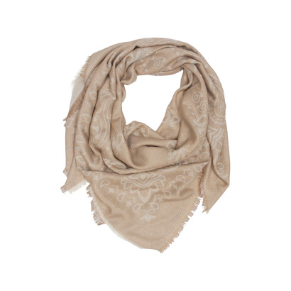 SQUARE SCARF WITH PAISLEY PATTERN
