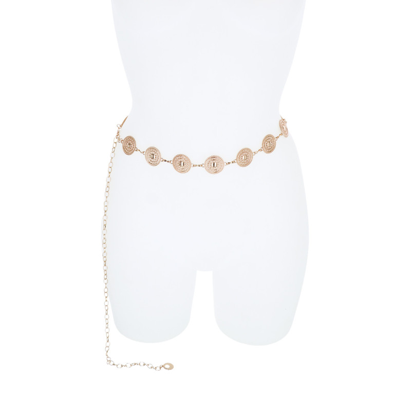 CEINTURE CHAINE AVEC FORME RONDE ET SOLEIL