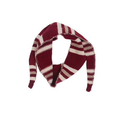 FOULARD TRIANGULAIRE TRICOTÉ AVEC RAYURES