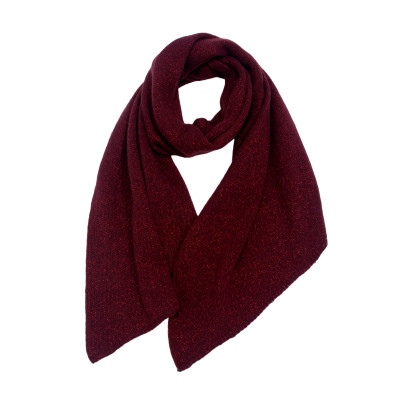 ECHARPE TRICOTEE COULEUR UNI AVEC LUREX