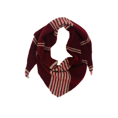 FOULARD TRIANGULAIRE TRICOTÉ AVEC RAYURES