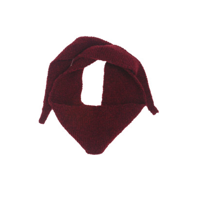 FOULARD TRIANGULAIRE TRICOTÉ DE COULEUR UNIE