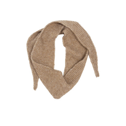 FOULARD TRIANGULAIRE TRICOTÉ DE COULEUR UNIE