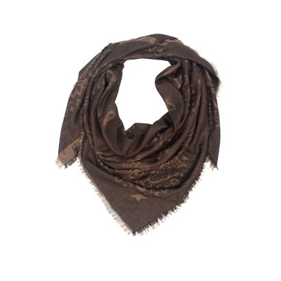 SQUARE SCARF WITH PAISLEY PATTERN