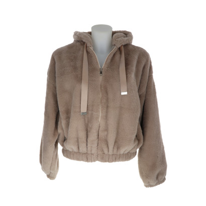 CHAQUETA SIN MANGAS PIEL SINTÉTICA, ZIP, BOLSILLOS