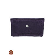 PORTE-MONNAIE EN CUIR MTALLIS & COULEUR UNIE