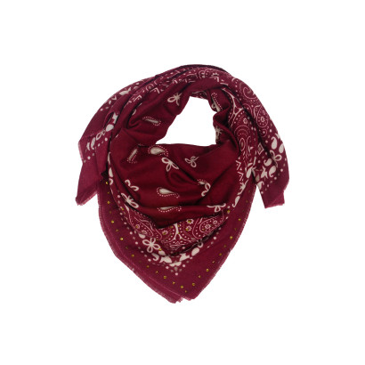FOULARD CARR MOTIF PAISLEY ET FLEURS