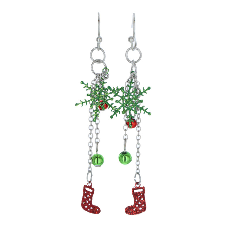 B.O. CHAINETTE FLOCON NEIGE, CHAUSS. ET BOULE NOEL