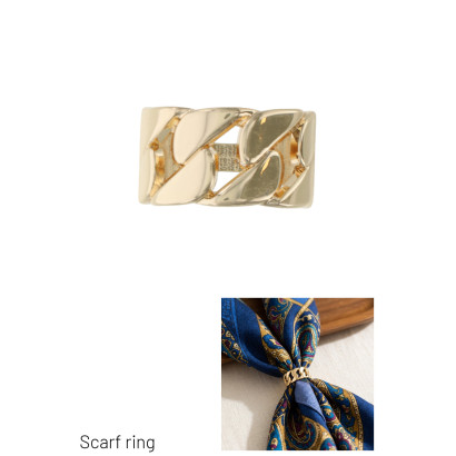 SCARF RING WITH LINKS