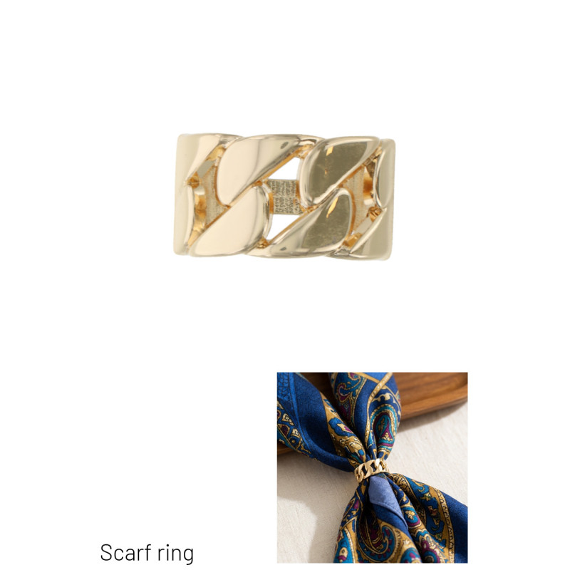 SCARF RING WITH LINKS