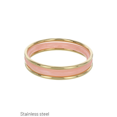SET VAN 3 BANGLES, STAAL EN HARS ARMBANDEN