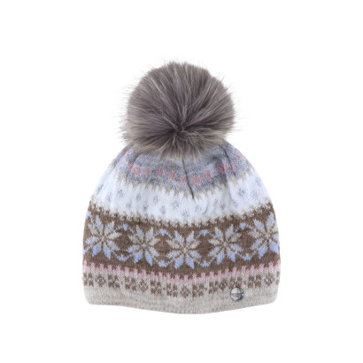 BONNET TRICOTE AVEC FLOCONS