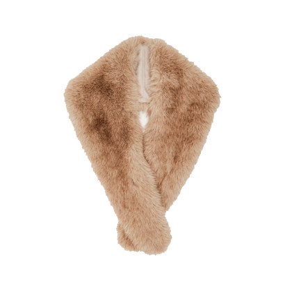 FAKE FUR COLLAR IN SOLID COLOR