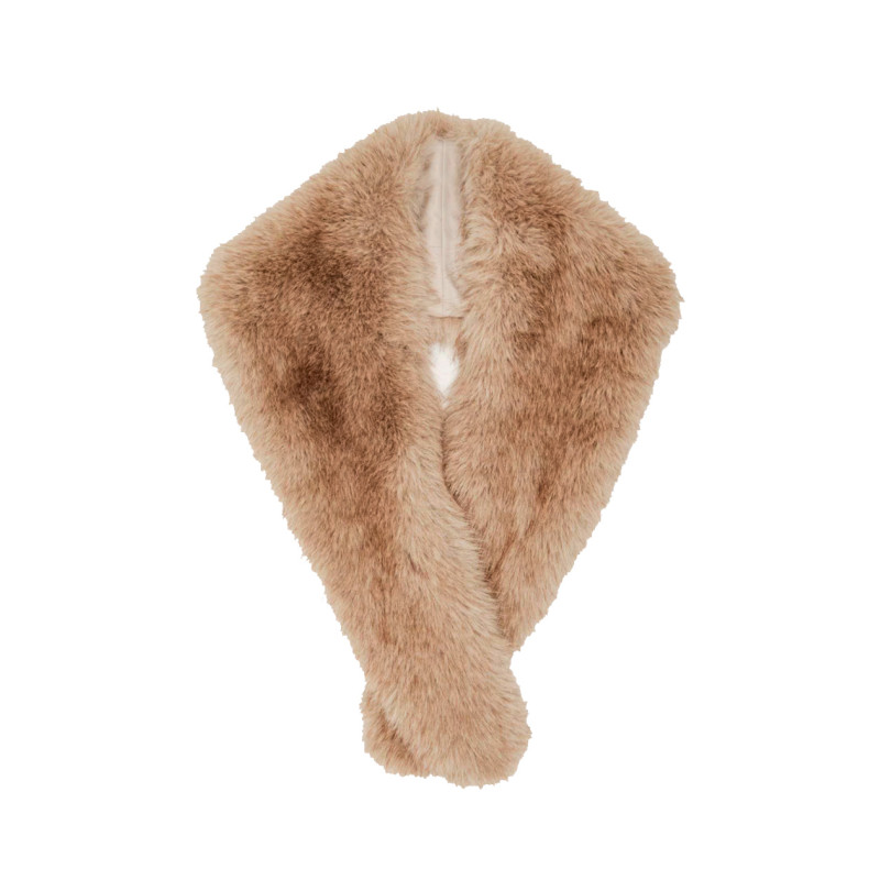 FAKE FUR COLLAR IN SOLID COLOR
