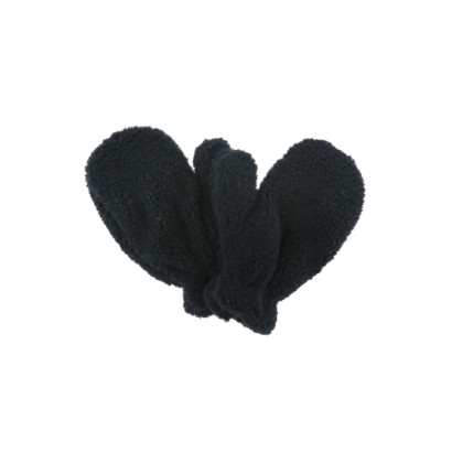 MOUFFLES EN FAUSSE FOURURE DE COULEUR UNIE