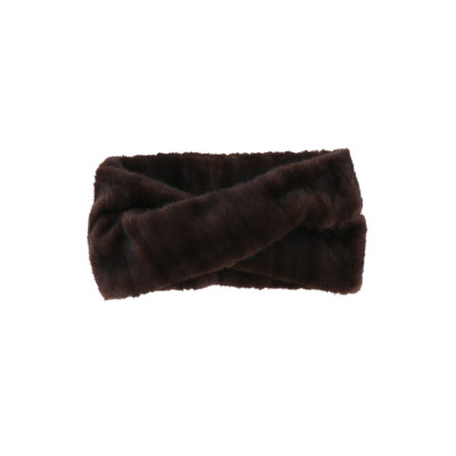 FUR IMITATION SNOOD SOLID COLOR AND TWISTED