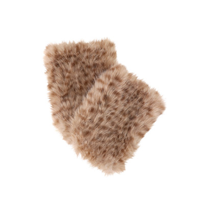 MOUFLE EN FAUSSE FOURRURE Ú MOTIF ANIMAL
