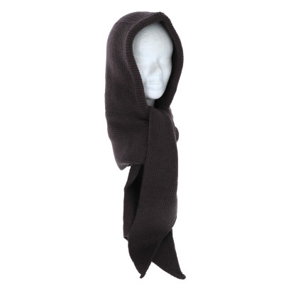 CAGOULE EN TRICOT AVEC COULEUR UNIE