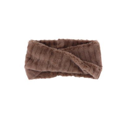 FUR IMITATION SNOOD SOLID COLOR AND TWISTED