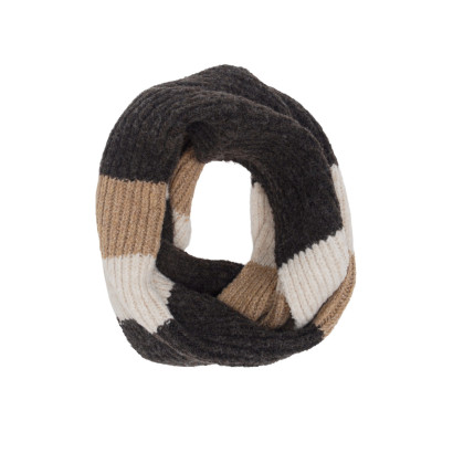 KNITTED SNOOD WITH STRIPES