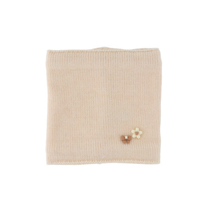 FOULARD TUBULAIRE TRICOTE ENFANT, NOEUD PAP., FLEU