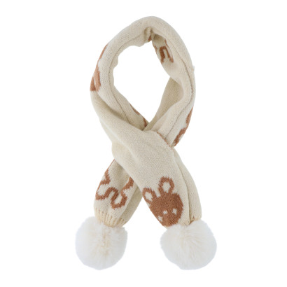 CHARPE TRICOTE POUR ENFANT AVEC LAPINS
