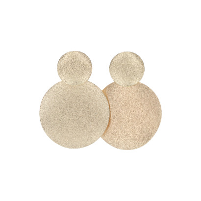 BOUCLES D'OREILLES METAL MARTELE FORME RONDE