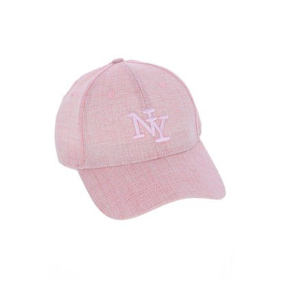 CASQUETTE COULEUR UNI AVEC LOGO:NY
