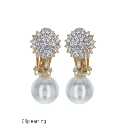 BOUCLES D'OREIL. CLIP FORME FLEUR
