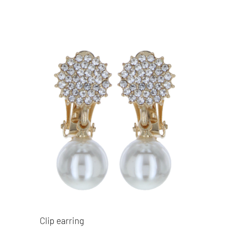 BOUCLES D'OREIL. CLIP FORME FLEUR