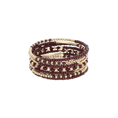 MULTI ROWS BRACELET WITH MULTI BEADS