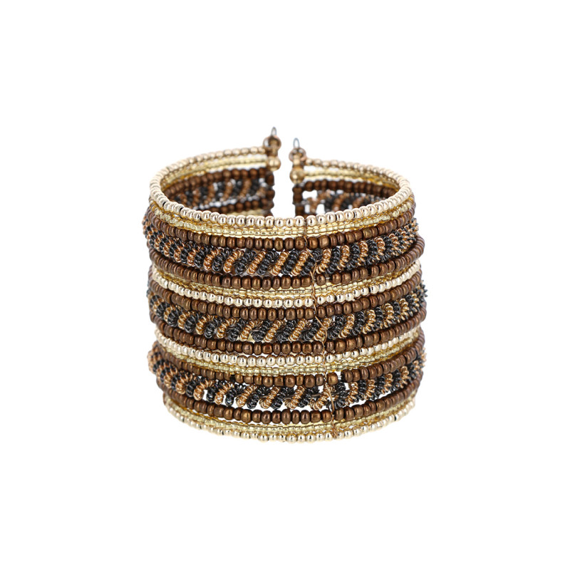 BRACELET A MULTI RANGEES AVEC MULTIPLE PERLES, RAY
