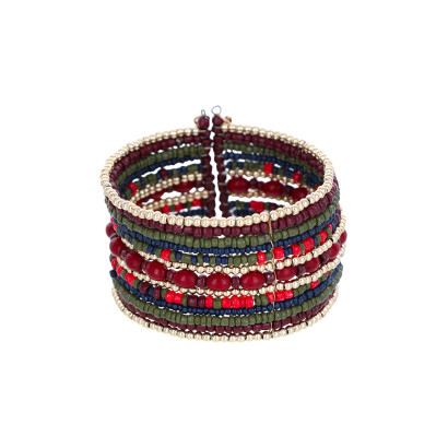 BRACELET A MULTI RANGEES AVEC MULTIPLE PERLES