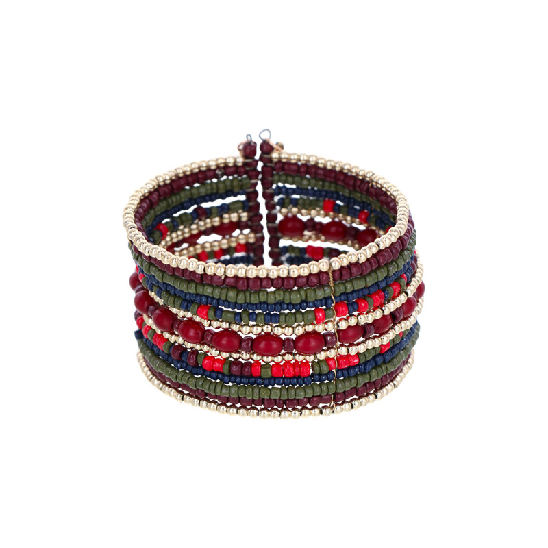 BRACELET A MULTI RANGEES AVEC MULTIPLE PERLES