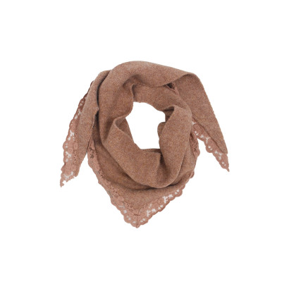 KNITTED TRIANGLE SCARF