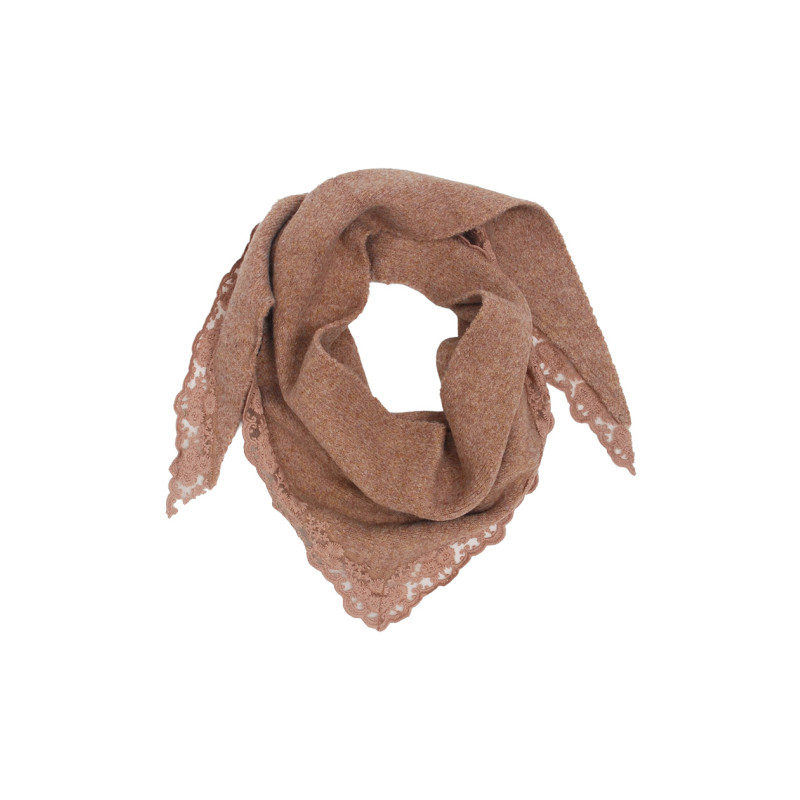KNITTED TRIANGLE SCARF