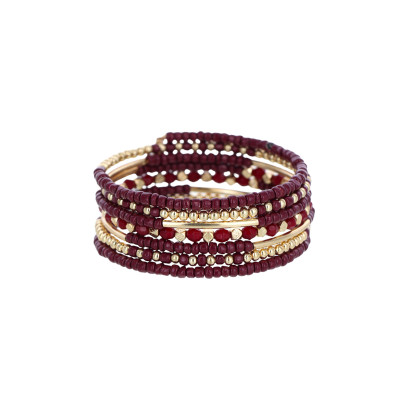 MULTI ROWS BRACELET WITH MULTI BEADS