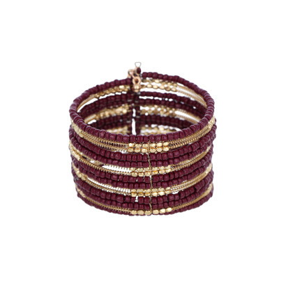 BRACELET A MULTI RANGEES AVEC MULTIPLE PERLES